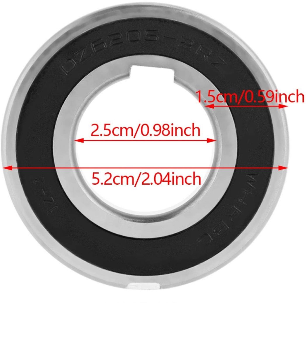 Dailygoods- Vrijlooplager CSK25PP - Koppeling Lagers - Eenrichtingskoppeling - Lagerstaal - Buitendiameter 52 mm - Gewicht 140 g