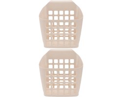 Voerbak Konijn - Hooihouder Cavia - Netjes Voeren - Hangend Ontwerp - 24 cm - Beige