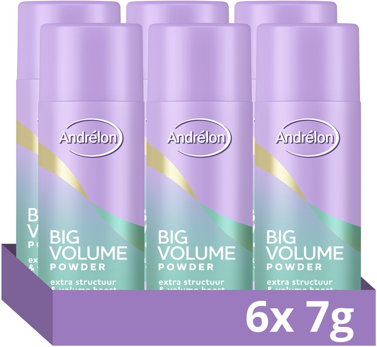 Andrélon Powder - Big Volume - geeft je haar extra structuur en lichtgewicht volume - 6 x 7 g