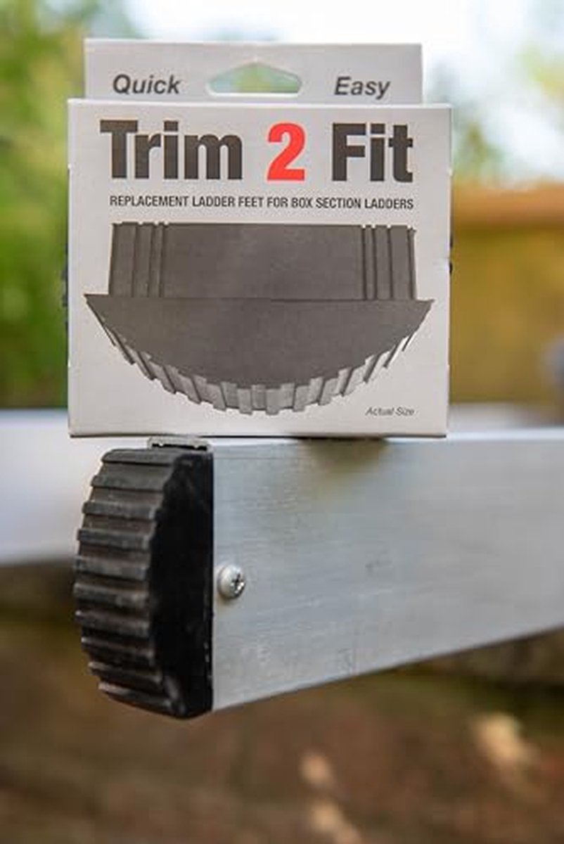 Laddervoeten - Reserveonderdelen - Ladderonderhoud - Massief rubber - 2 stuks - Zwart