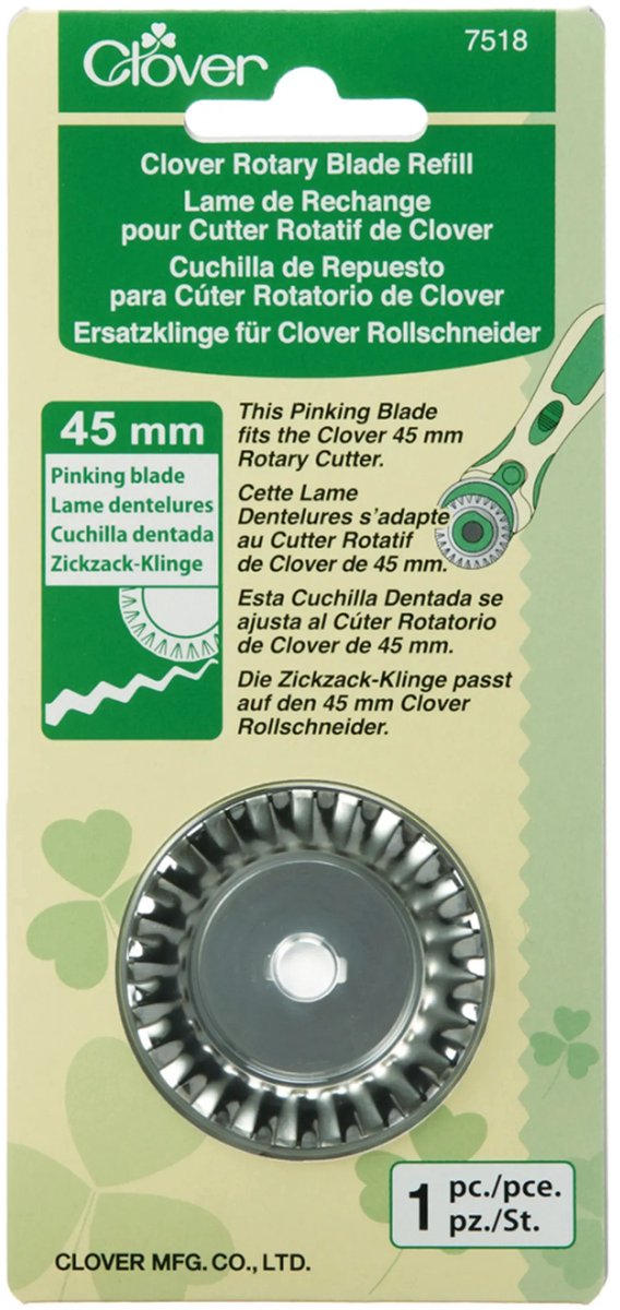 Clover Rotary blade refill Pinking 45mm
