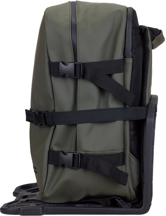 Polisport PackMate Universele Bagagedrager – Voor Rugzak, Schooltas en Boodschappen – Voor- en Achterdrager – Max. 15 kg – Zwart