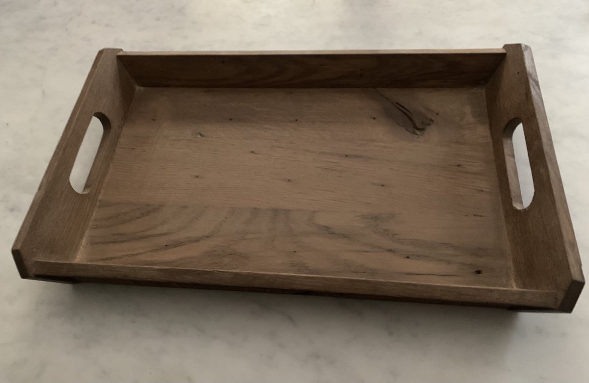 Handgemaakt Massief Donker Eiken Dienblad - R Gijsbers Design