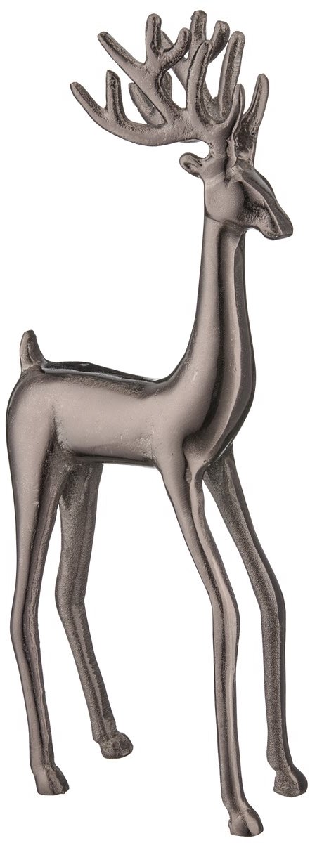 Gasper Kersthert Elandkaraf Bruin-zwart massief 41 cm - Aluminium