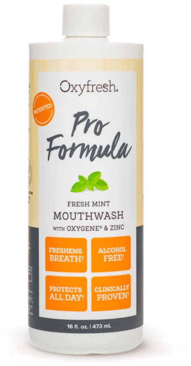 OxyFresh Patented Zink Mondwater - Pro Formula - Mint - 473 ml