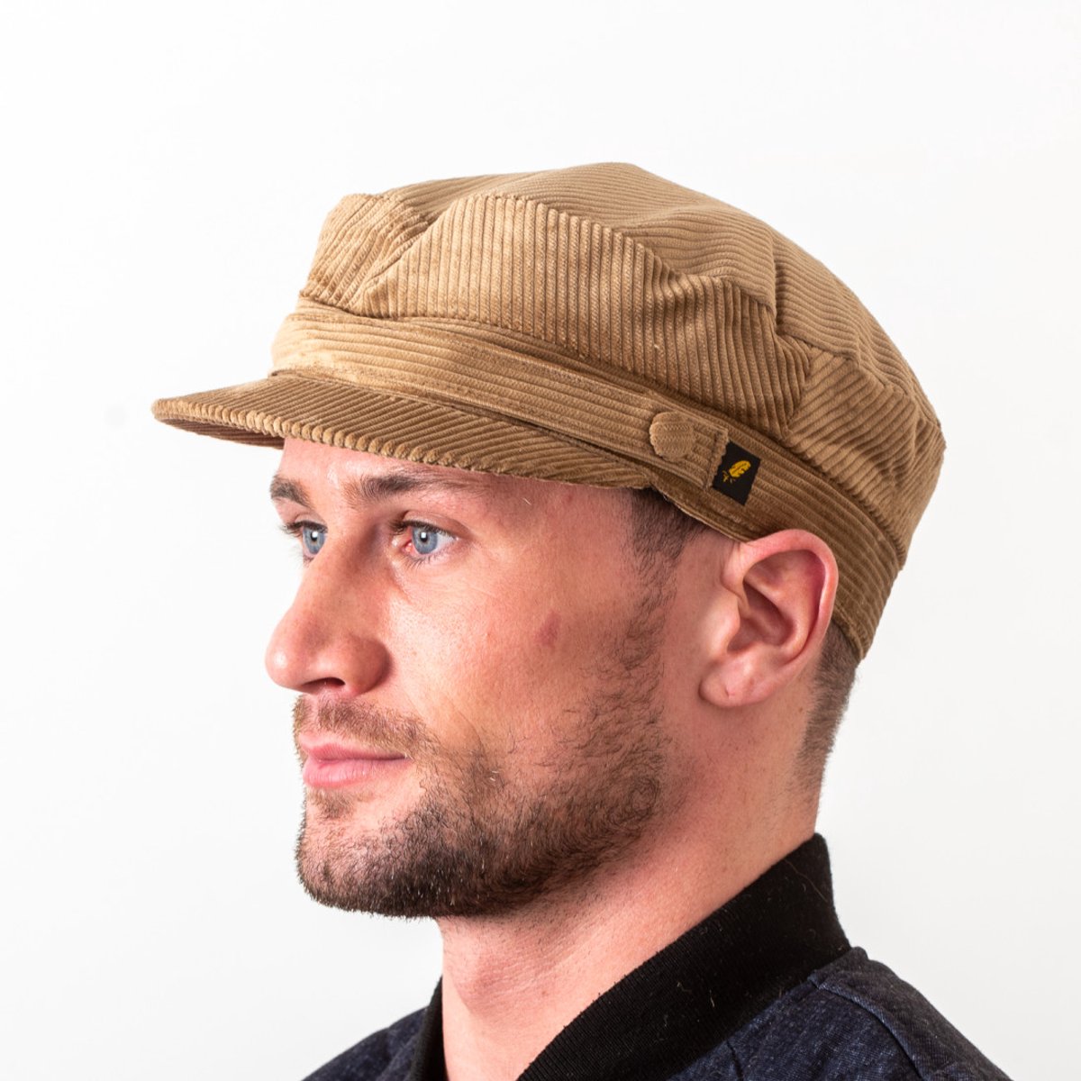 Hatman of Ireland Fisherman / Skipper Cap Corduroy Beige maat Small (57cm)