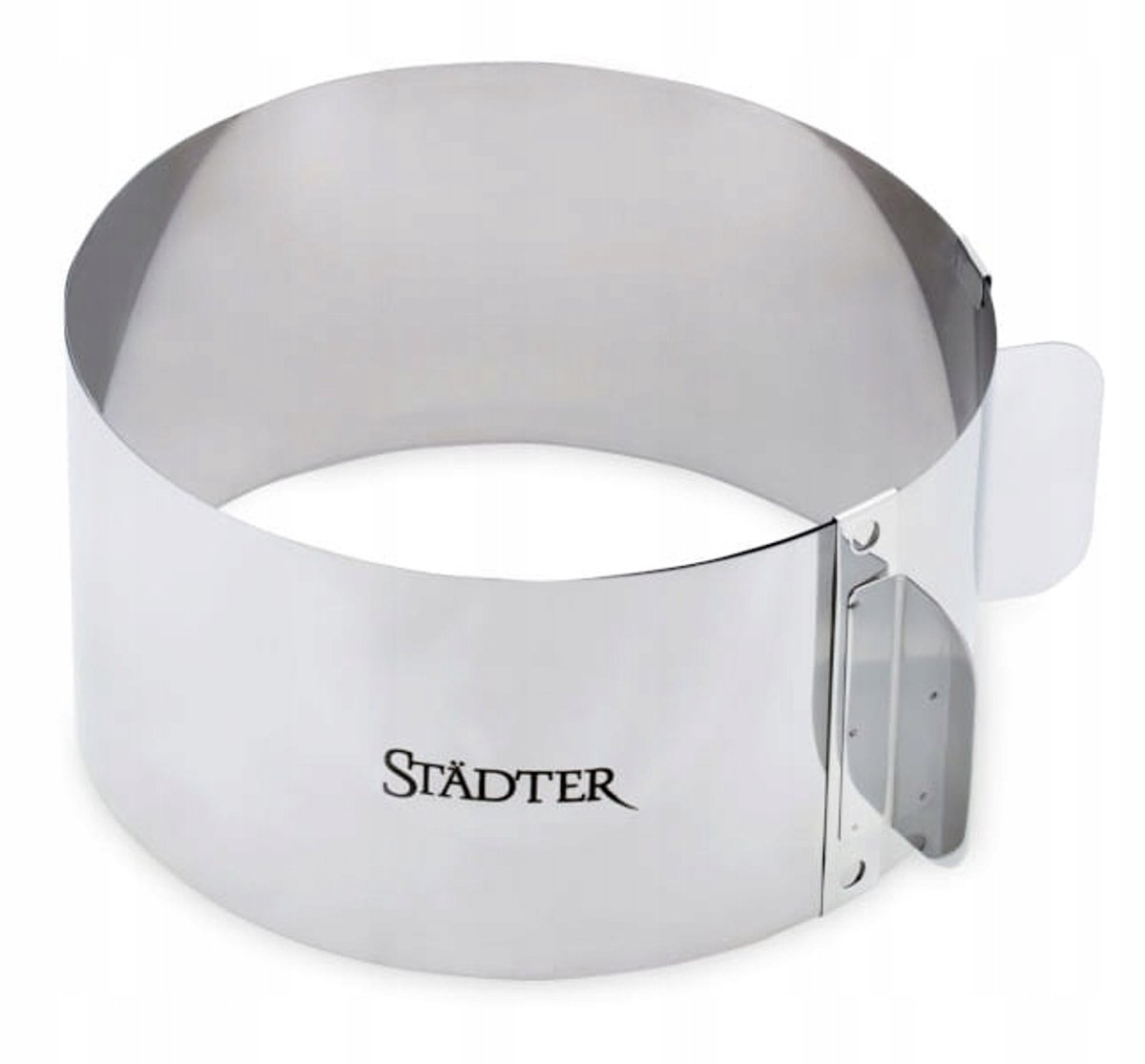 Verstelbare taartring 30 cm - roestvrij staal, 9 cm hoog