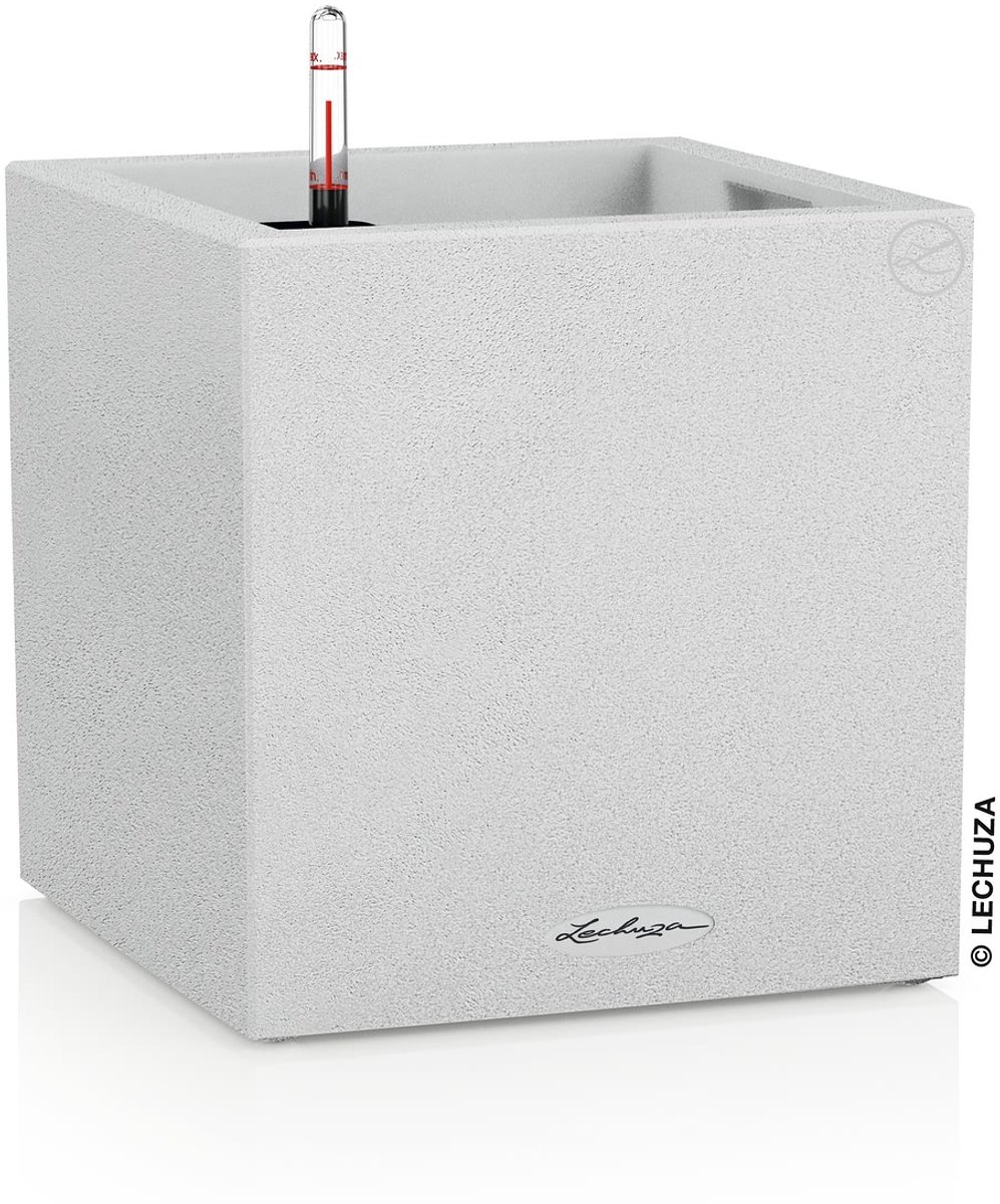 Lechuza Canto Stone 30 low - planter - with removable inner pot