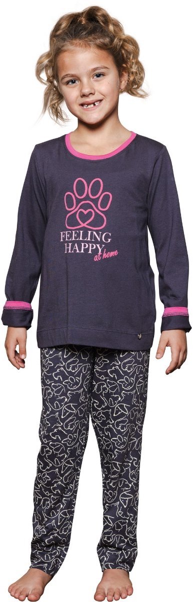 Rebelle MyRebelle - Furry Friend - Pyjama - Bio-Katoen - Grijs