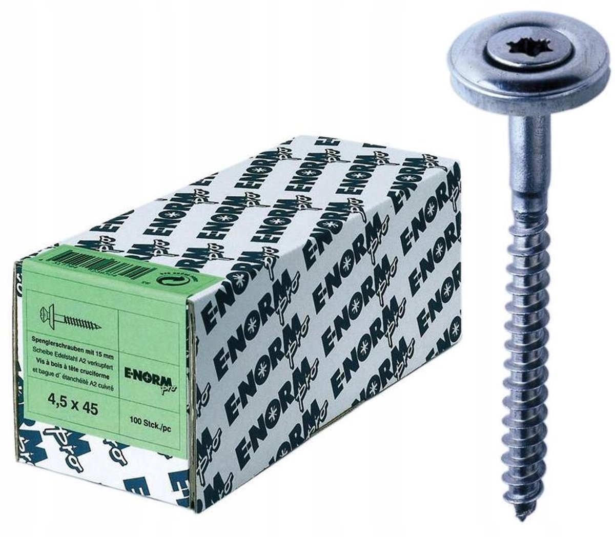 RVS Farmerschroeven Torx 4,5x80mm - 100 stuks