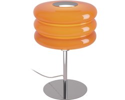 EGLO Tortora Tafellamp - E14 - 30 cm - Chroom/Oranje