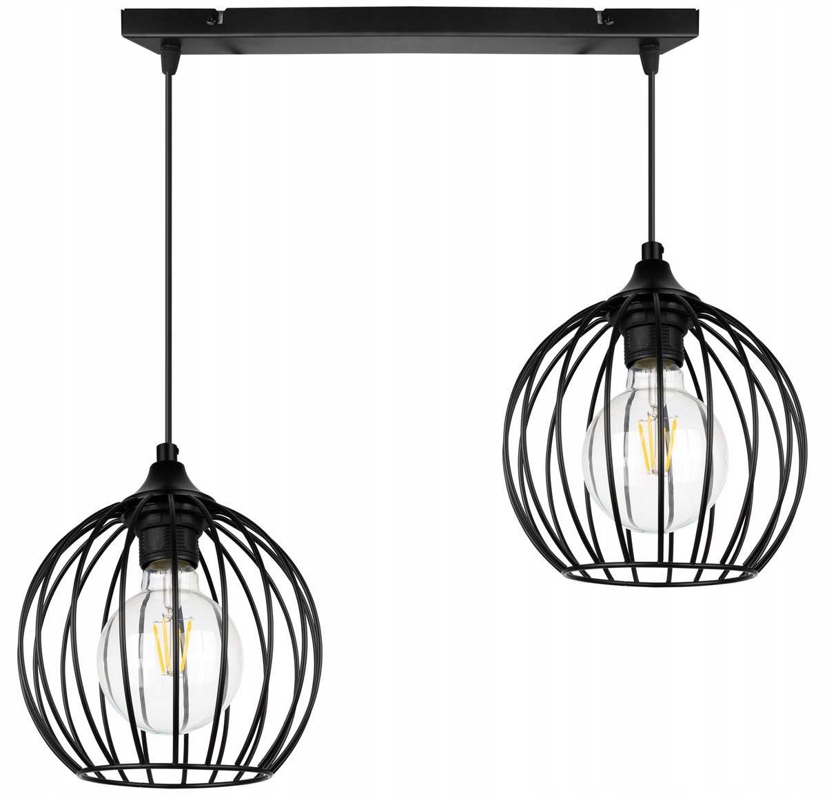 Merkloze Hanglamp Zwart Metaal - Industriële Stijl - E27
