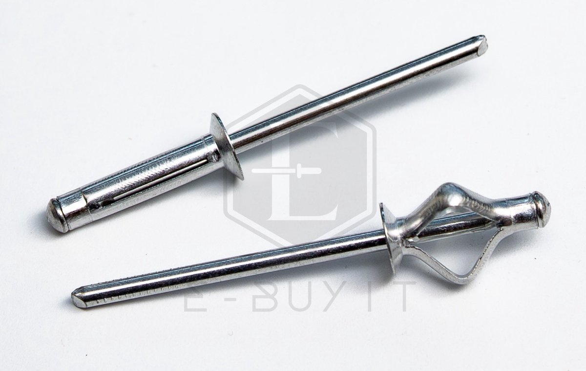 Aluminium blindklinknagels conisch 4x18mm voor 2-7mm dikte (15 stuks)