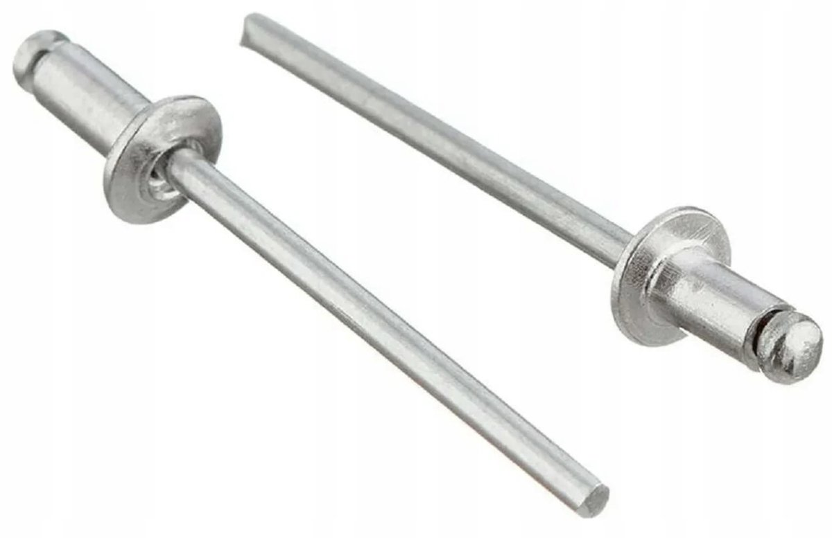 Merkloze Stalen Blindklinknagels 4x16 mm, Platte Kop, 500 Stuks