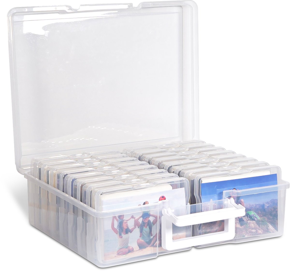 Electrovision Foto Opbergbox - 16 Delige Sorteerdoos - 10x15 cm Transparant