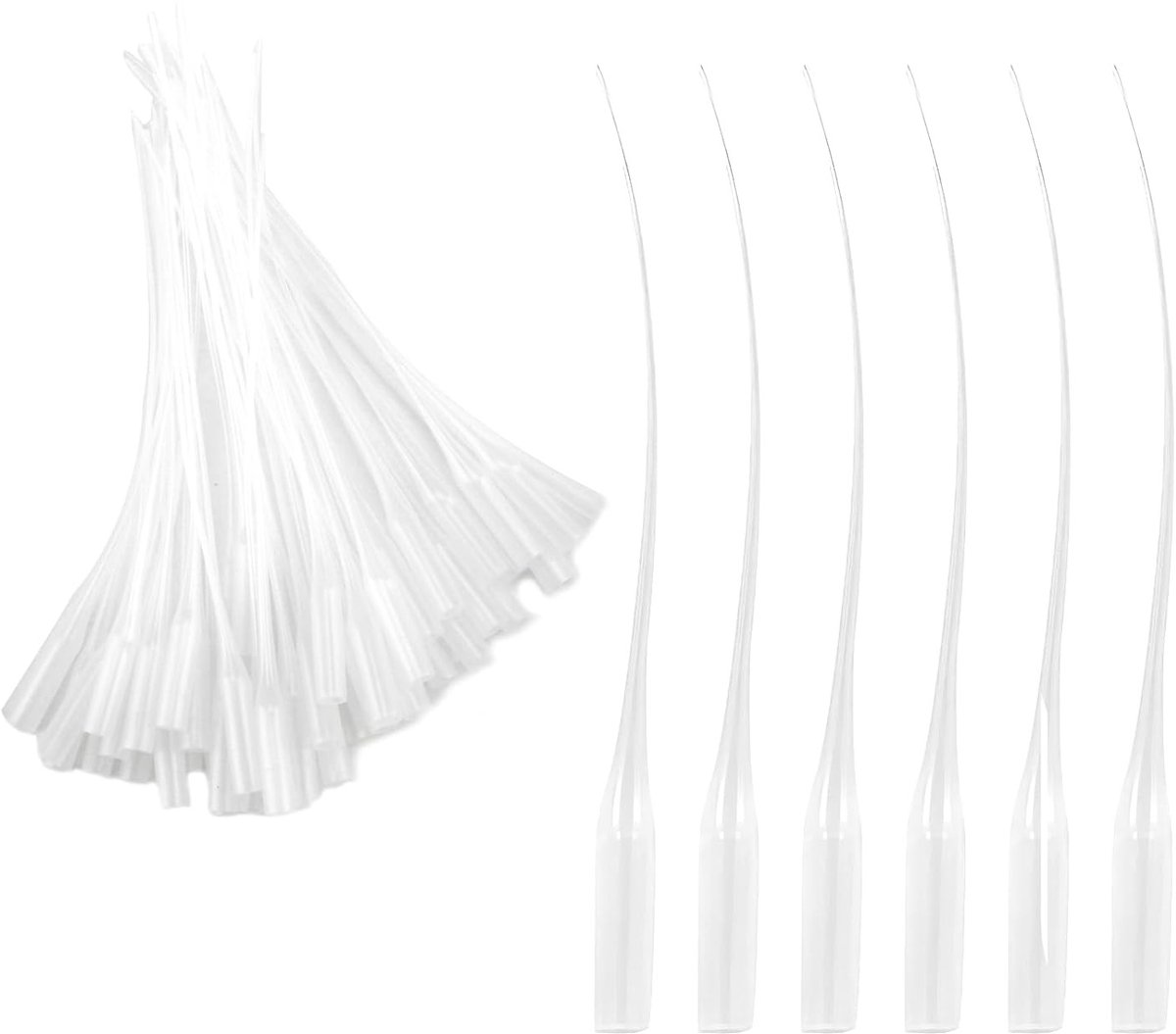 50 stuks micro tips voor lijmflessen - Precisie applicators voor handwerk, laboratorium en dunne lijmtoepassingen