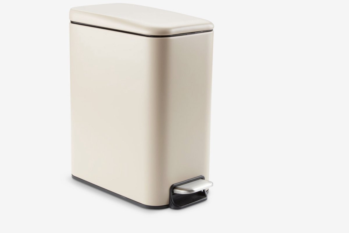 Beige pedaalemmer - Soft Close - 5 Liter - 5 L - Badkamer - Toilet - Kantoor - Slaapkamer