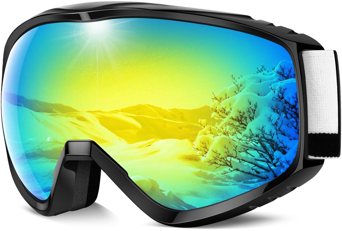 Elzusha - Ski Goggles voor Volwassenen - OTG Design - Goud