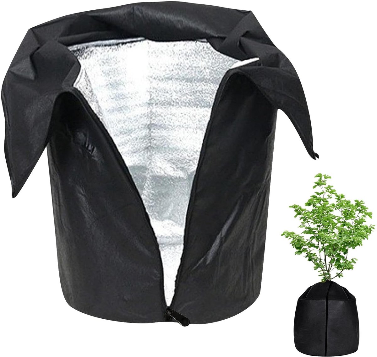 Elzusha - Thermo Potbescherming voor Planten met Ritssluiting, 45 x 50 cm