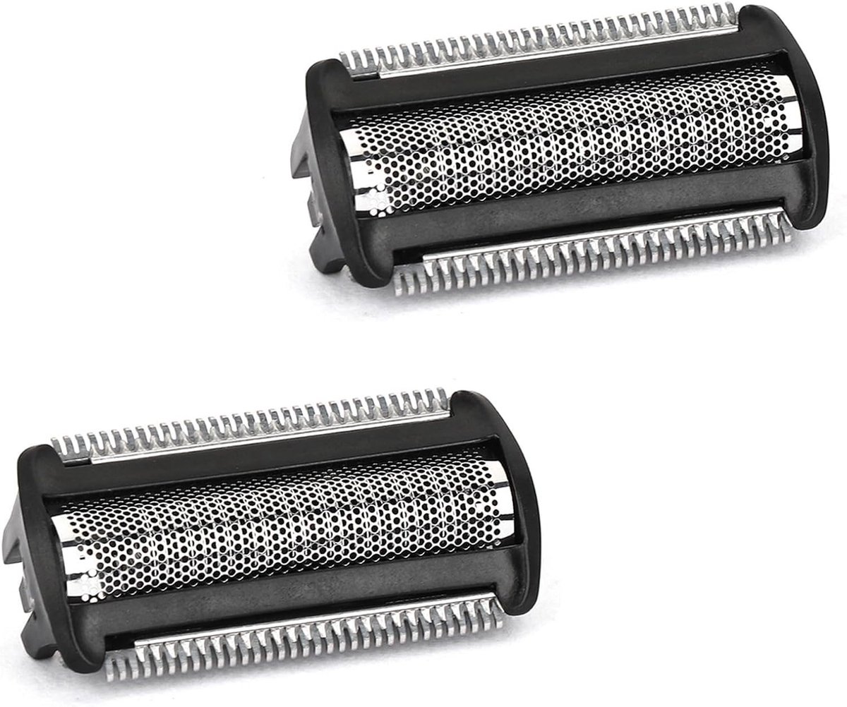 Vervangende Scheermesjes voor Bodygroom Modellen BRL130, BRL140, BRL175 en BRL146 - 2 Stuks, Geschikt voor Nat en Droog Scheren, Zachte Huidverzorging voor Vrouwen