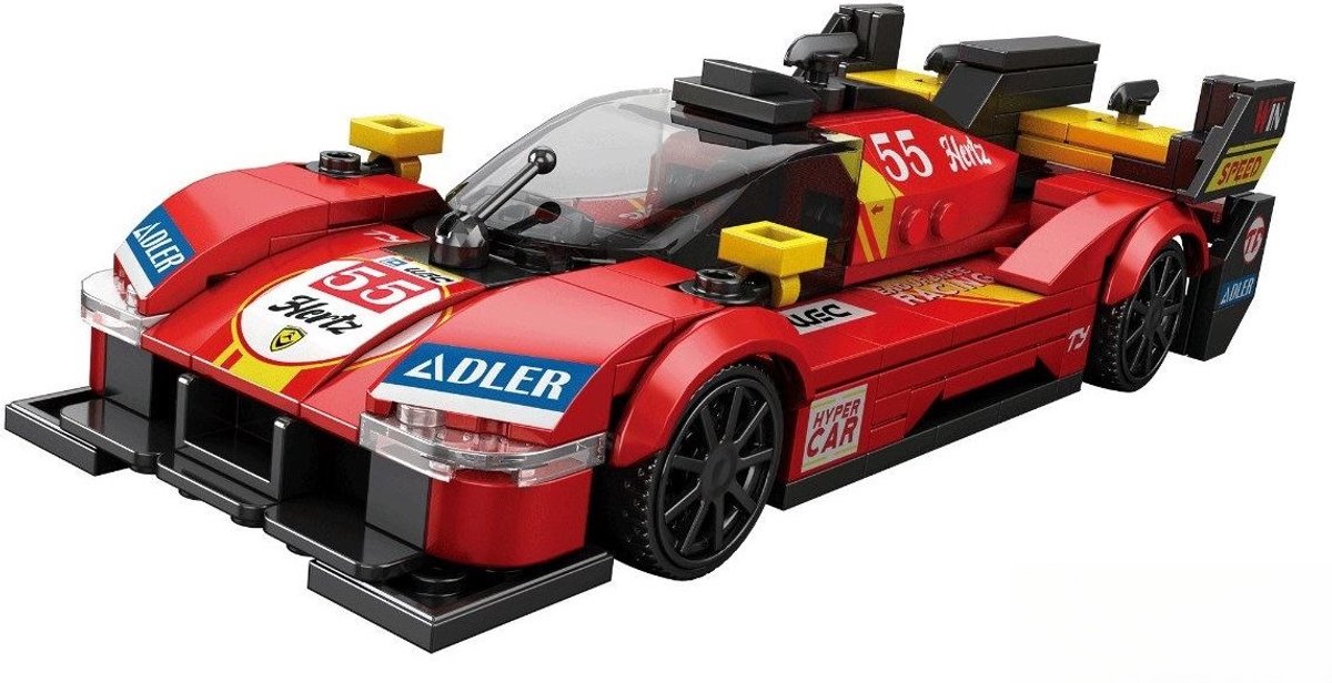 Reobrix 661 Sportwagen 499P bouwset | City fast champions adventure | Creator classic motor bouwpakket | Technic speelgoed ideas voor volwassenen | Icons furious speed auto | Technische bouwdoos met 327 bloks