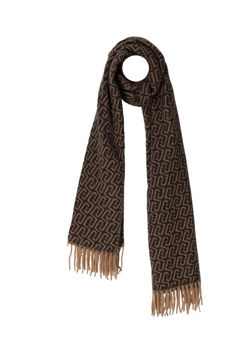 Liu Jo Logo - Scarf/shawl Sjaals Dames - Bruin - Maat ONESIZE
