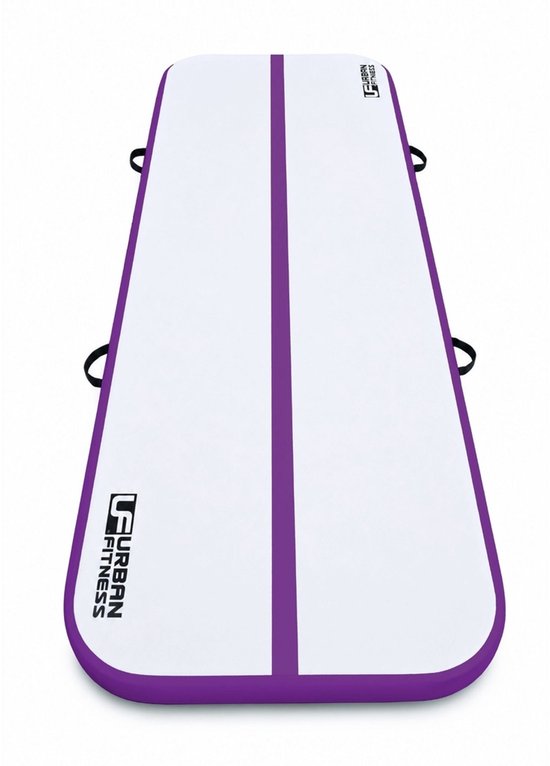 Urban Fitness Gymnastics Inflatable Tumbling Track Mat - Purple/Grey - 300 x 100 x 10cm. van Urban Fitness — afbeelding 4