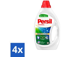 4 x Persil Universal - Deep clean - Vloeibaar Wasmiddel - Witte en Gekleurde Was - 19 Wasbeurten - Wasmiddel - Vloeibaar Wasmiddel - Persil - Vlekken Verwijderen - Wasmachine Reinigen