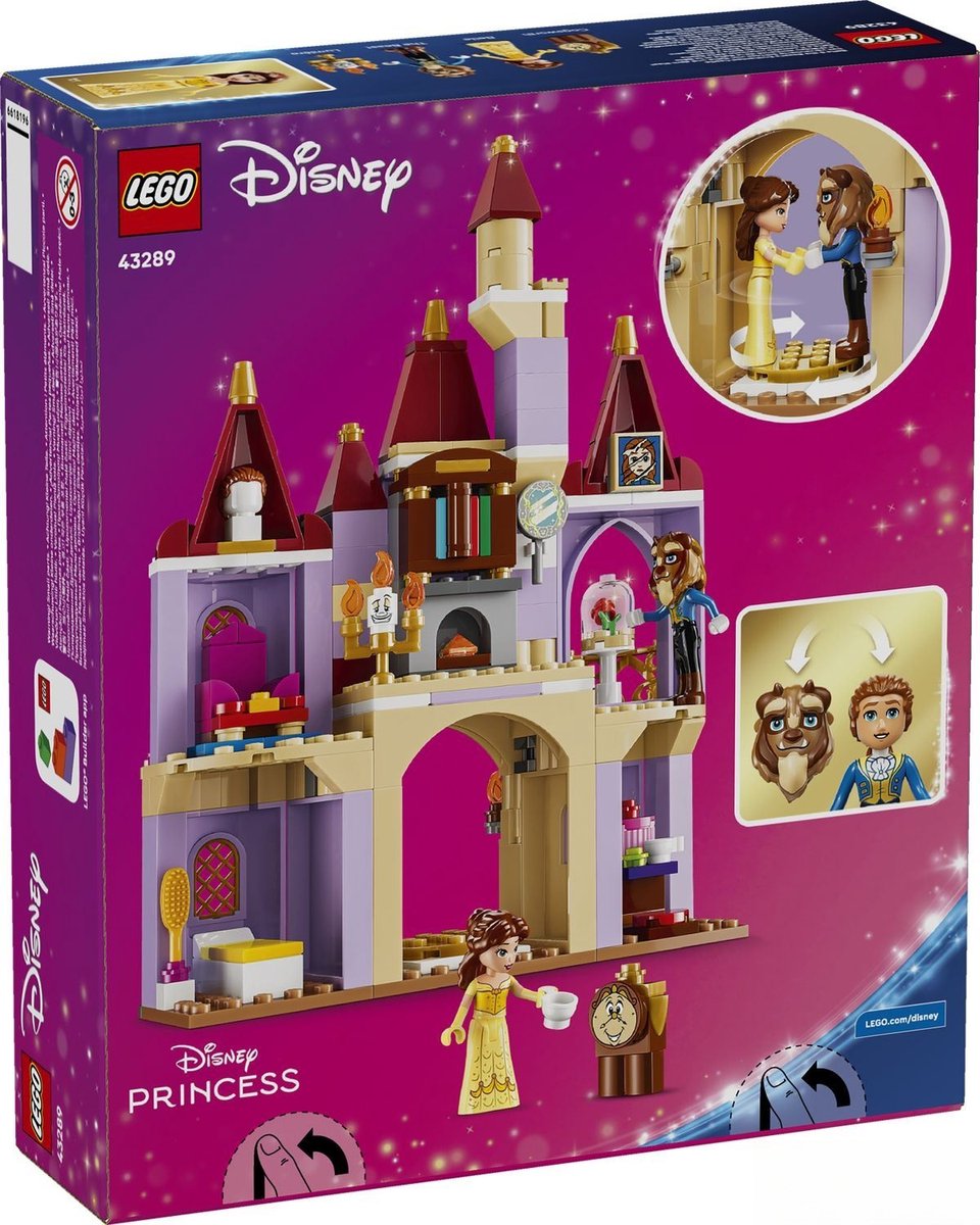 LEGO ǀ Disney Princess het Betoverde Kasteel van Belle en het Beest Bouwpakket voor Kinderen 43289 — cadeau in Spellen & Speelgoed - foto 6
