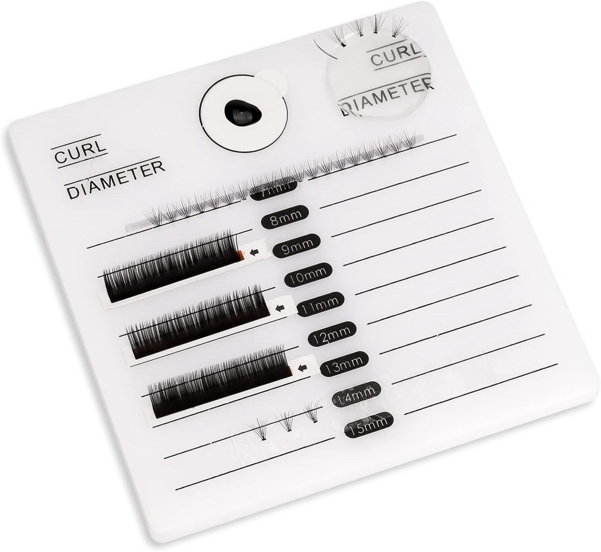 Eyelash Extension Pallet Pad voor Wimperextensions - 13 x 13 cm, Inclusief Silicone Pads en Adhesive Pads voor Professioneel Gebruik