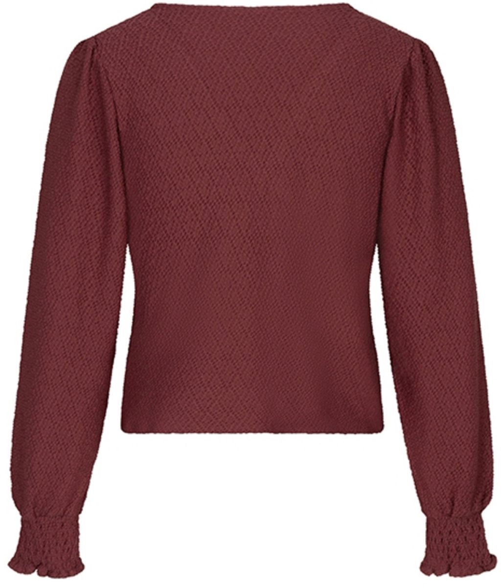 Lofty Manner Top Top Isa Structured Wrap Ri06 1 Brick Red Dames Maat - S