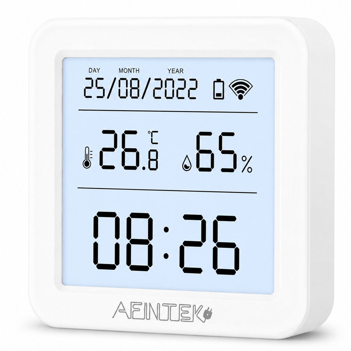 Smart Life WiFi Thermometer / Hygrometer Inclusief Datum & Tijd - Batterij Versie