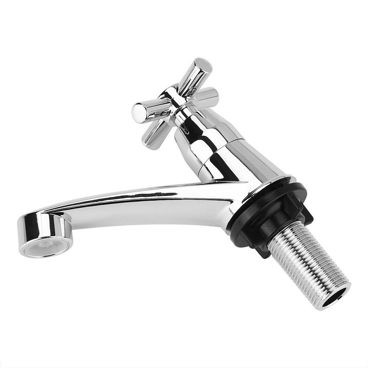 Single Cold Faucet, Basin Faucet For Bathroom Basin Kitchen Sink Lounge Wash Basin Accessories With 1/4 Turning - ShopVlot