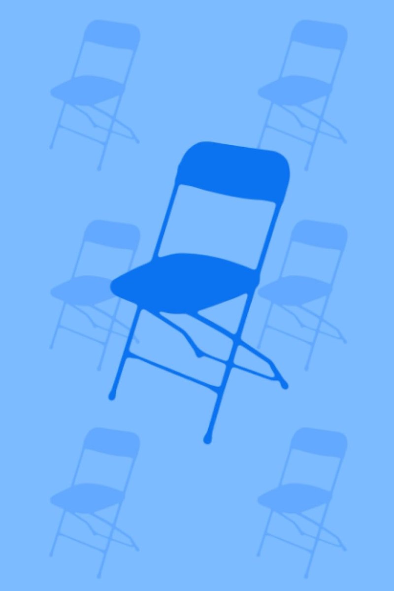 Blue Folding Chair - ShopVlot
