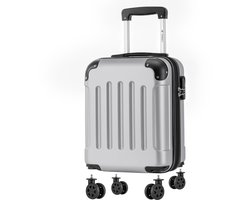 YONSLY Cabinekoffer met Afneembare Wielen - 46 × 31 × 20 cm - 25L - Lichtgrijs