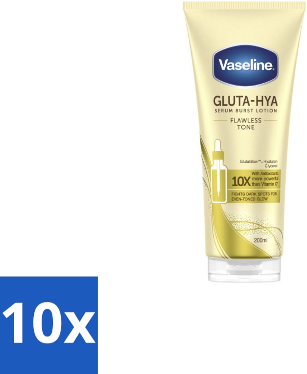 Vaseline – Gluta-Hya Serum – Flawless Glow – 200 ml - Bulkverpakking - 10 stuks