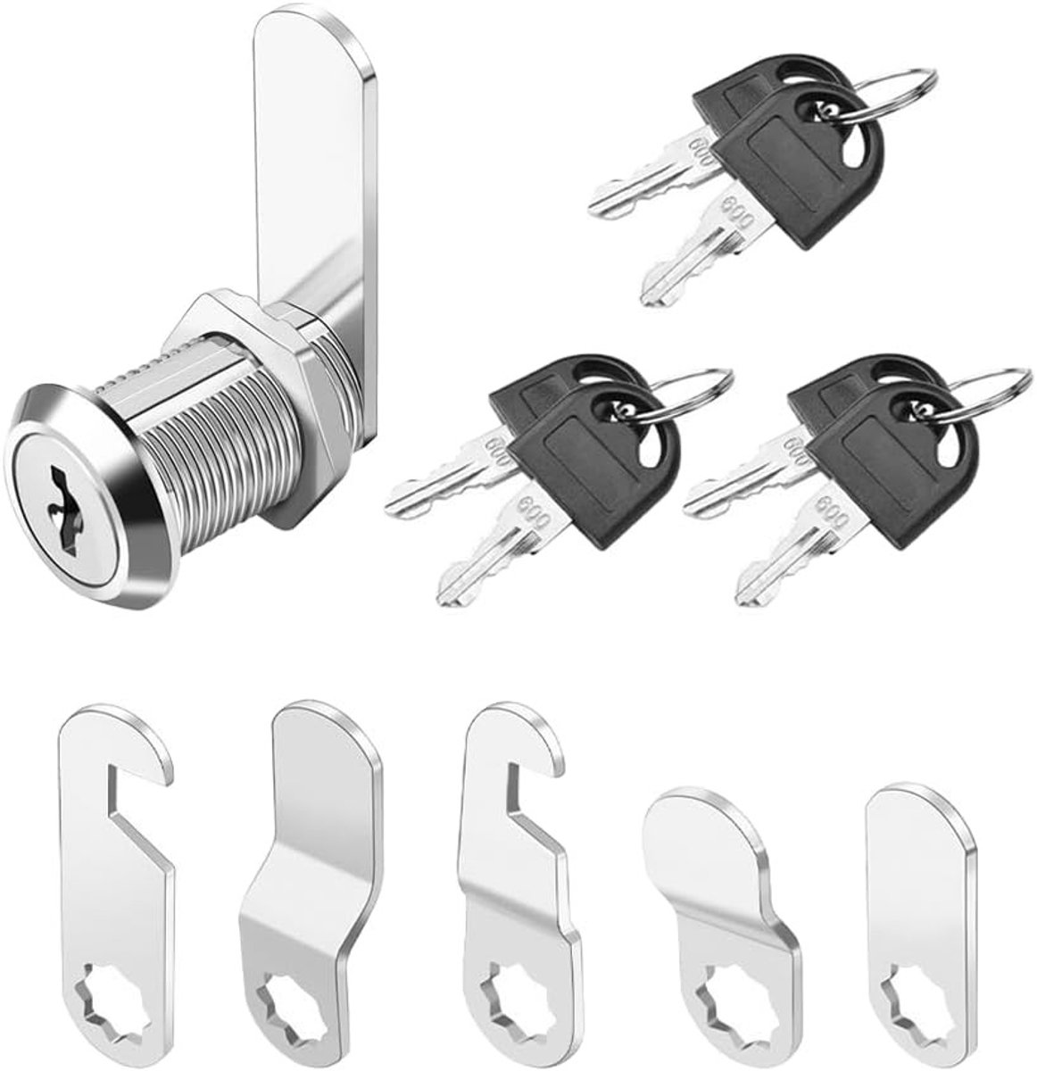 Complete Set van Universele Brievenbus Slot met Cilinder, Sleutels en Slotplaten voor Meubels, Kasten en Privacybeveiliging