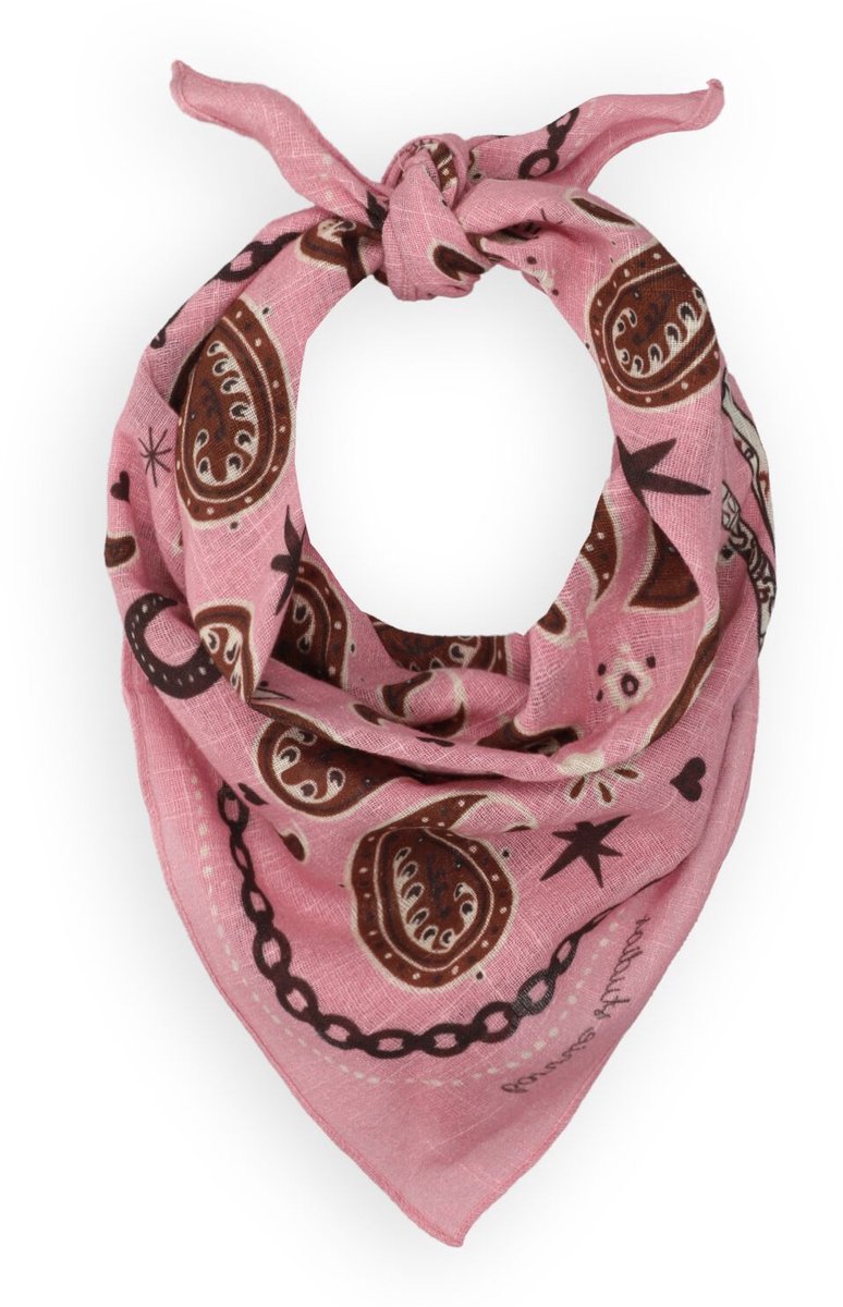 BONNIE STUDIOS Farm Scarf Sjaals Dames - Roze - Maat ONESIZE