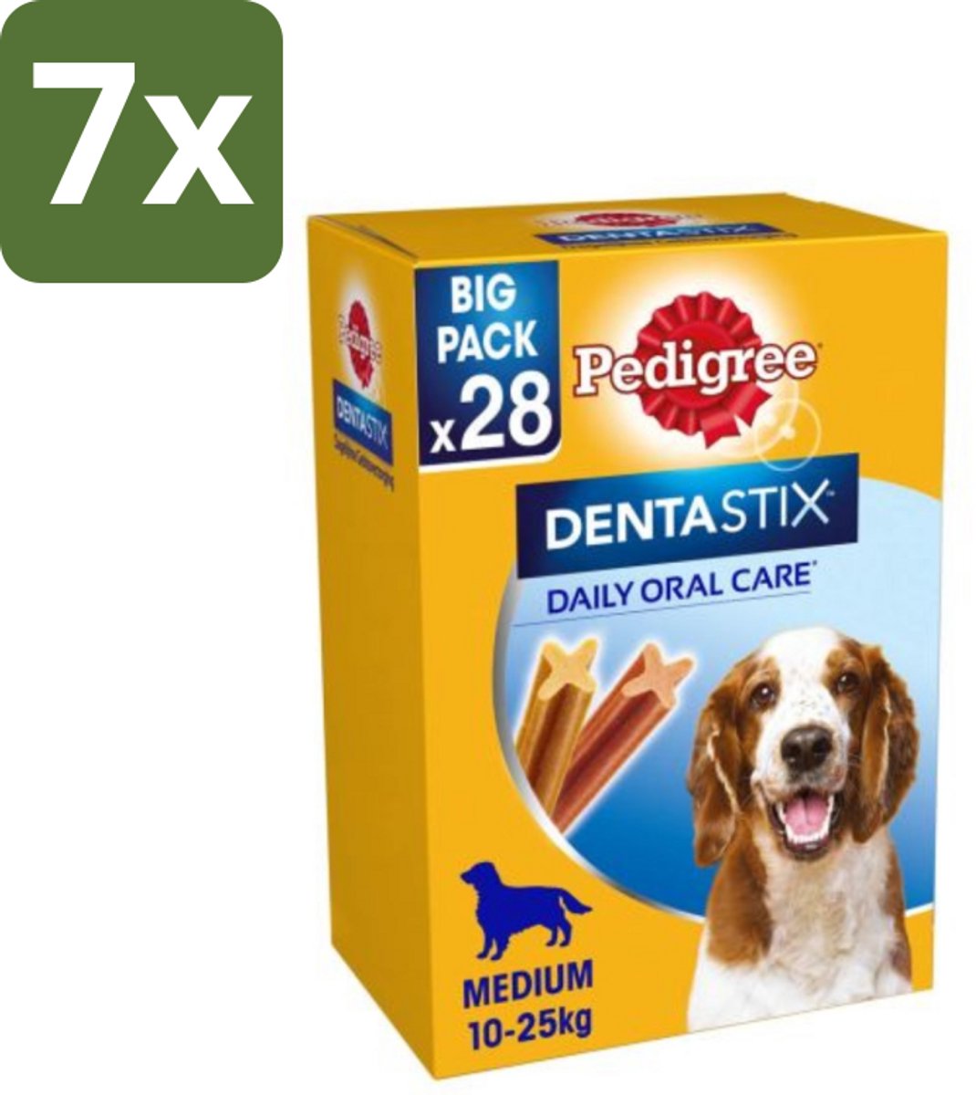 Pedigree - Dentastix - Medium - Multipack - 28 Stix - 720 Gram - Bulkverpakking - 7 stuks
