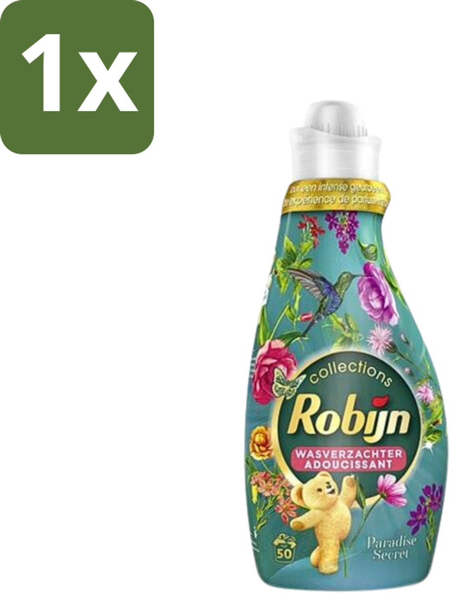 Robijn Collections - Wasverzachter - Paradise Secret - 1,25L - 50 Wasbeurten - 1 stuk