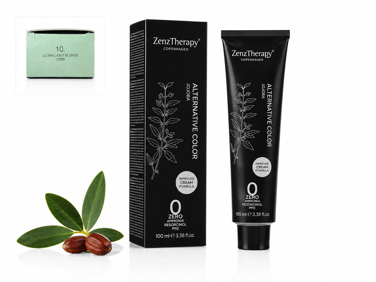 Zenztherapy Copenhagen - Alternative Color Jojoba - Zero Ammonia Resorcinol PPD - 10. - 100 ml