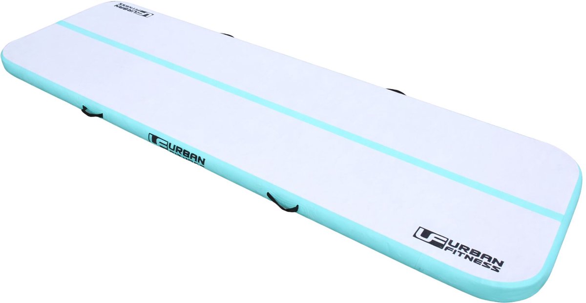 Urban Fitness Tumbling Track - opblaasbaar – 300 × 100 × 10 cm - mintgroen