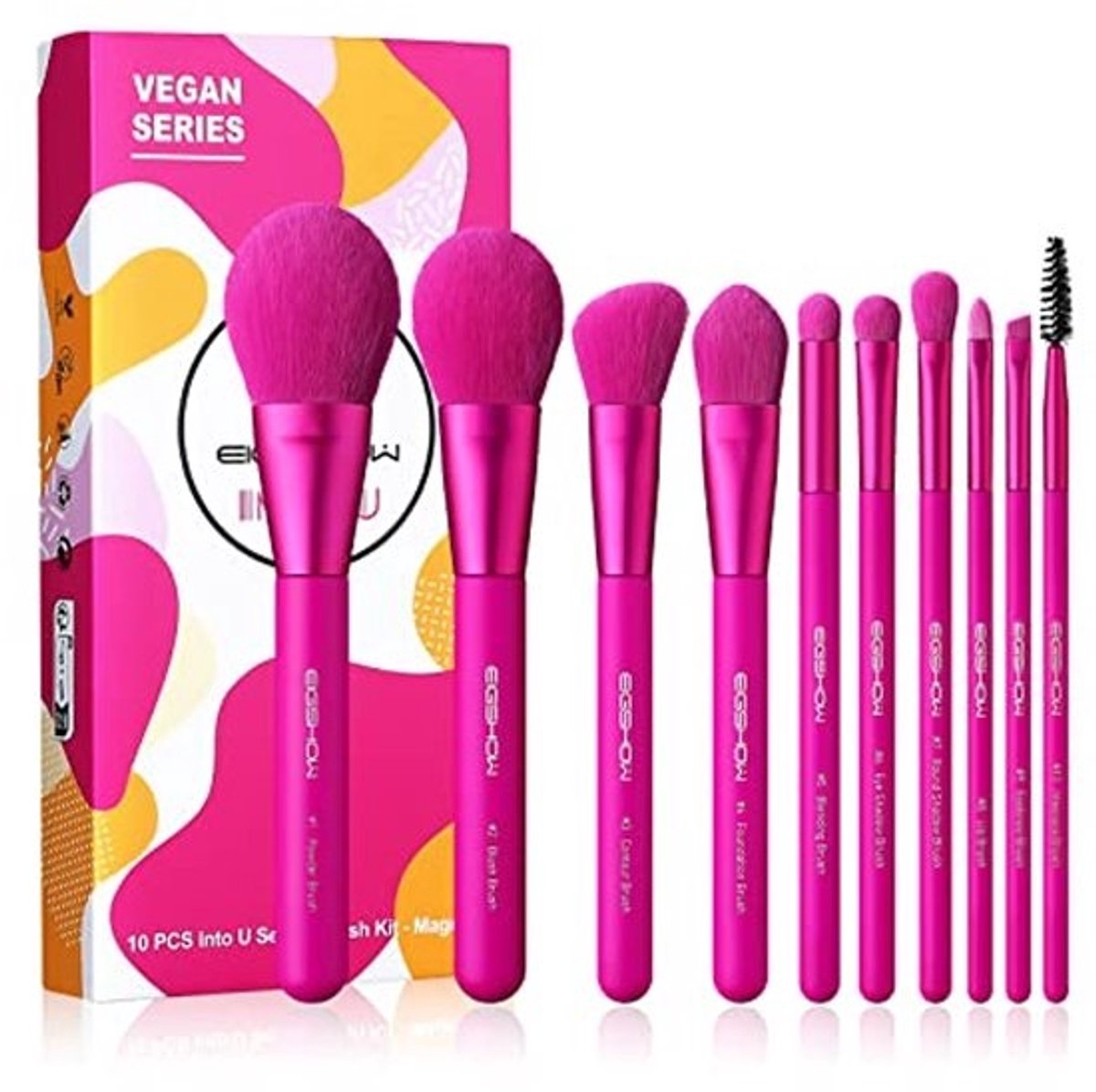 10-delige Make-up Borstel Set