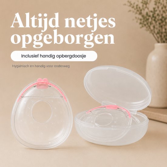Evite Flow Breast Milk Collector - Vangt Moedermelk Op - Discreet in BH - Lekschalen - Zacht Siliconen - 2 x 35 ml — afbeelding 2