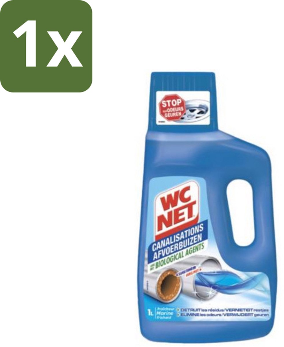 WC Net - Ontstopper - Afvoerbuizen onderhoud - Biologische Formule - 1L - 1 stuk