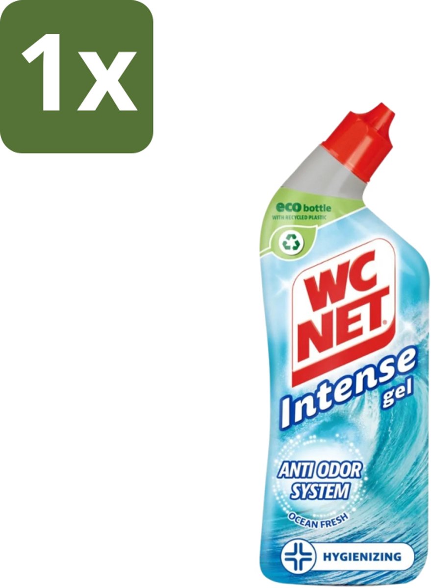WC Net - Toiletreiniger - Gel - Ocean Fresh - Verwijderd Geuren - 750 ml - 1 stuk