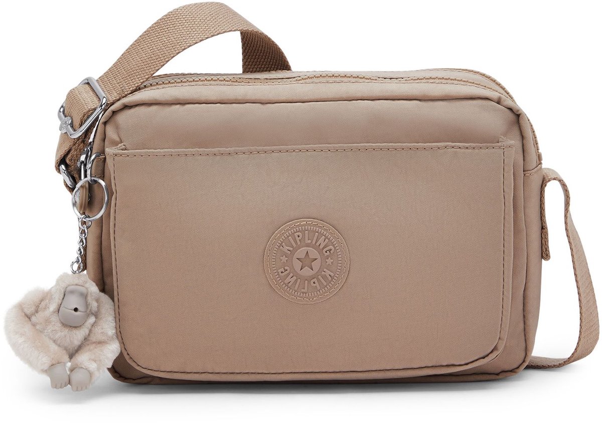 kipling schoudertas Basic Abanu Crossbody Bag Tan Beige Taupe