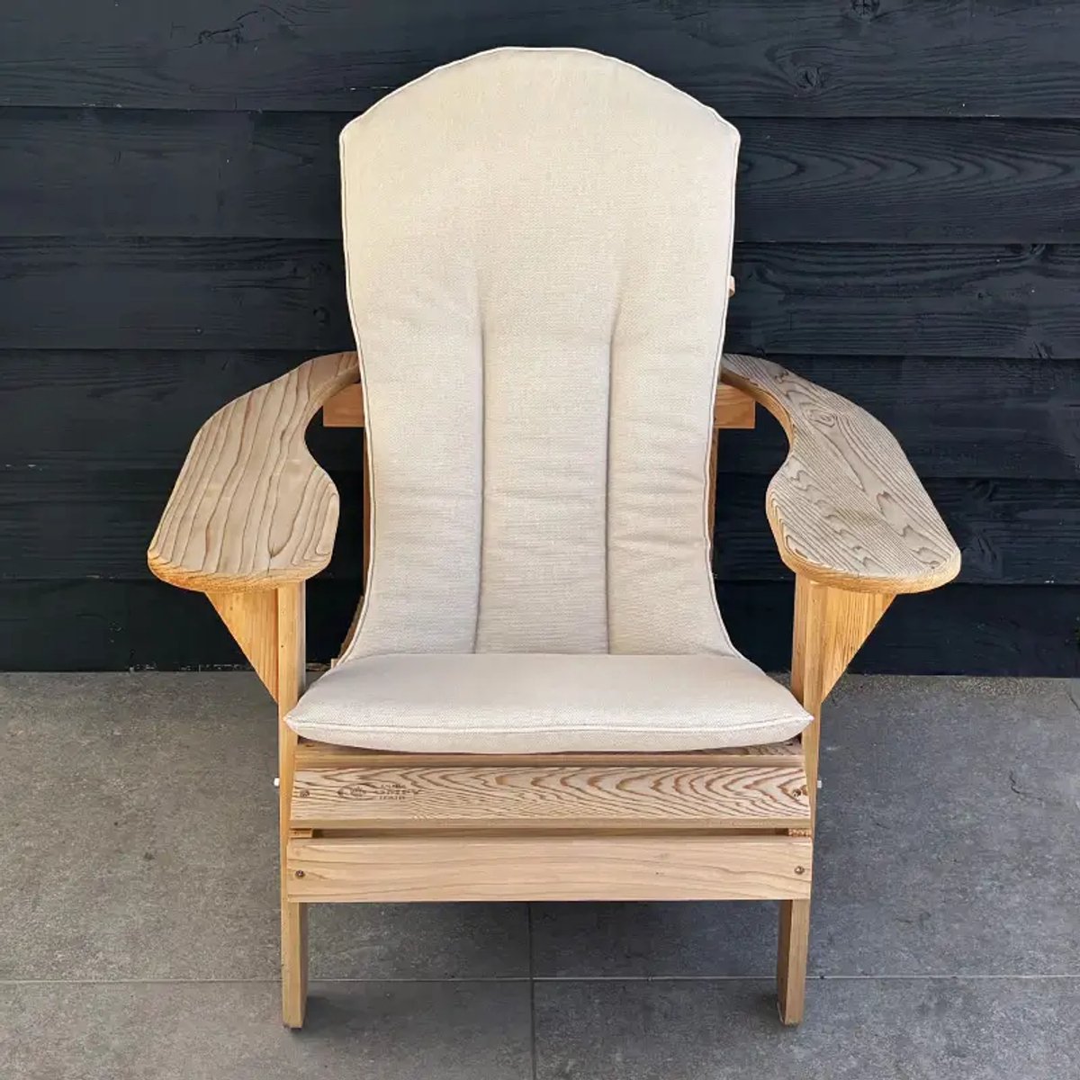 Origineel Adirondack Stoelkussen Beige | Speciale pasvorm | Blijft koel in de zon | Makkelijk schoon te houden | Adirondack Stoel Loungestoel Bearchair