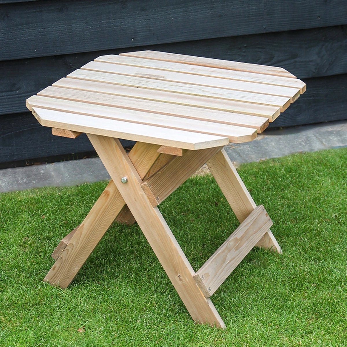 Originele Adirondack Side-Table Vierkante Bijzettafel | Red Cedar Hout | 95% voorgemonteerd | 10 jaar Garantie | Snel Thuisbezorgd