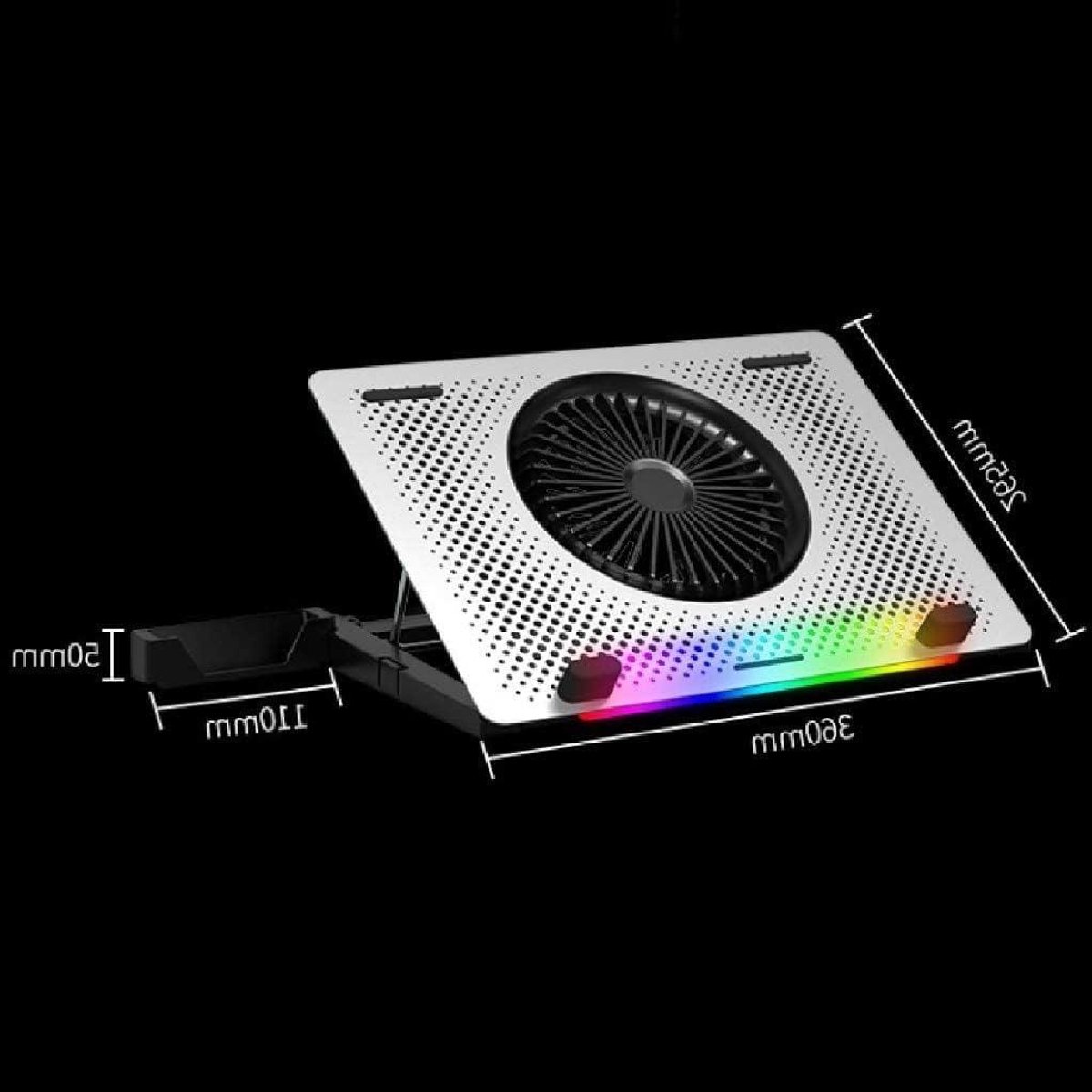 Laptop Koeler - Koelstation Notebook - Prestaties Verbeteren - Aluminium Warmteafvoer - 12-17 inch - Zilver